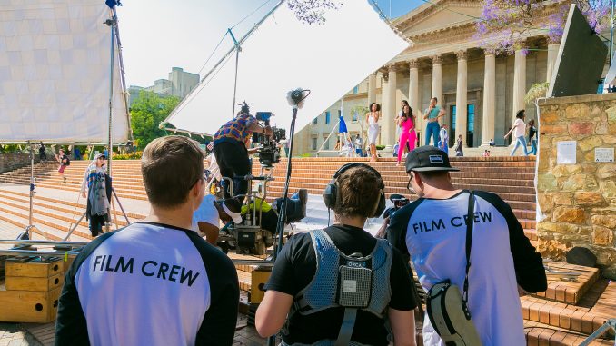 Behind The Scenes Of A Television Advert Film Set On Location At